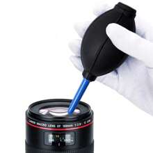 1 set D'outils De Nettoyage De Lentilles D'appareil Photo Reflex Numérique Trois-en-un Pour Clavier D'ordinateur Avec Un Stylo À Lentille Soufflée Par Air Et Un Étui De Tigre