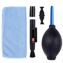 1 set D'outils De Nettoyage De Lentilles D'appareil Photo Reflex Numérique Trois-en-un Pour Clavier D'ordinateur Avec Un Stylo À Lentille Soufflée Par Air Et Un Étui De Tigre