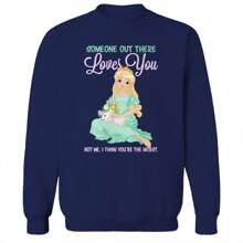 Pop Creature Someone Out There Graphic Unisex Cotton Pullover Sweatshirt