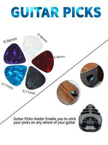 Zinc Alloy Guitar Capo Shark Capo For Acoustic And Electric Guitar With Good Hand Feeling, No Fret Buzz (Silver),Kalimba,Guitar Holder,Redbull - Silver - View 7