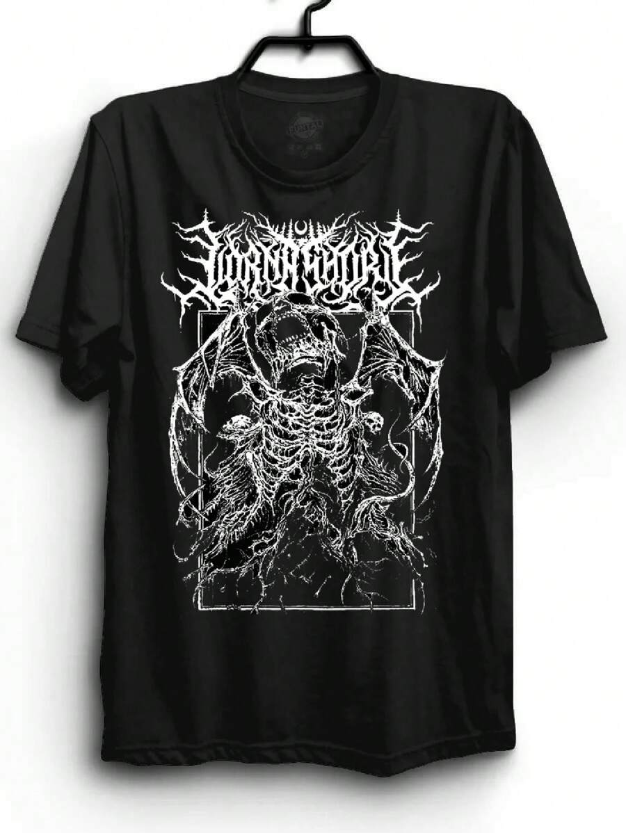 Men T-Shirts - 黑色 - 查看 1
