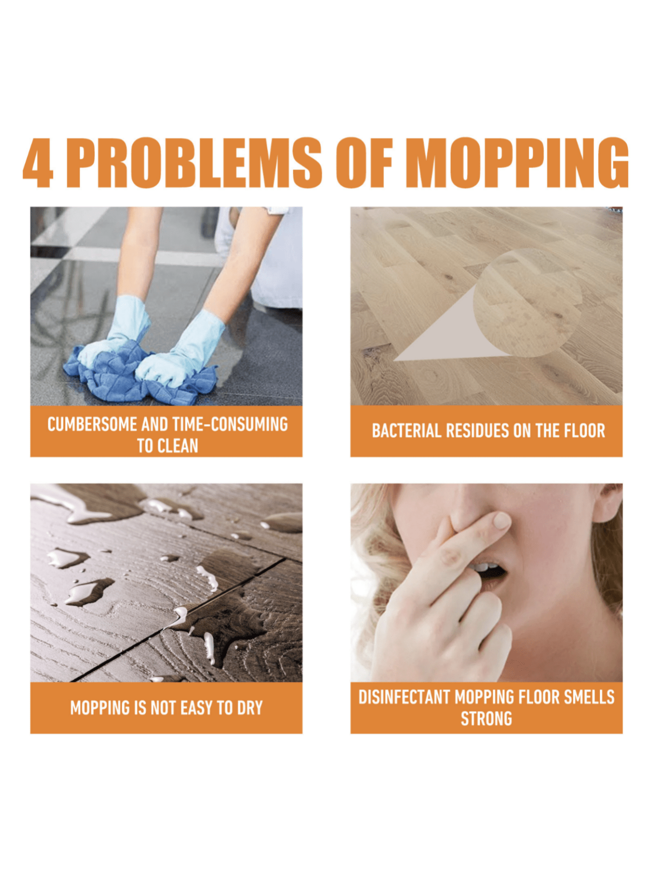 JueFish Floor Cleaner, Powerful Stain Remover, Polishing Agent For