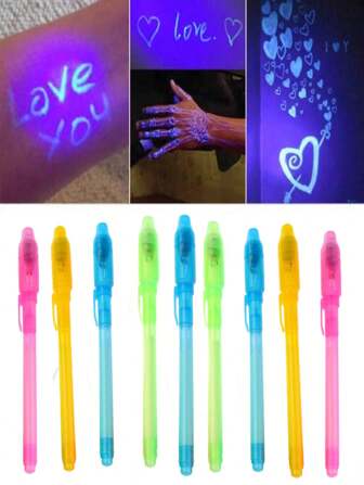 1pc Invisible Ink Pen, Invisible Highlighter, Magic Trick Toy, For Detective Game, Spy Game, Holiday Party, Gathering (Random Old And New Colors)