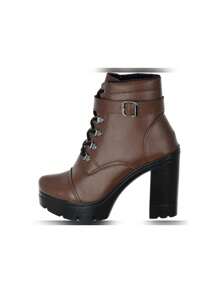 Women Ankle Boots & Booties - Rust Brown - View 2