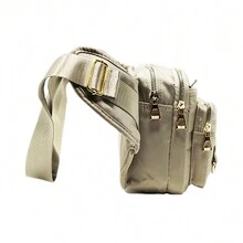 MURAMASAMX Cangurera Deportiva Mujer Riñonera Impermeable Gran Capacidad Fitness Mochila de Cintura Correa Ajustable Amplia Viaje Multiusos Casual Moda Running Gimnasio Resistente al Agua - Negro - Ver 3