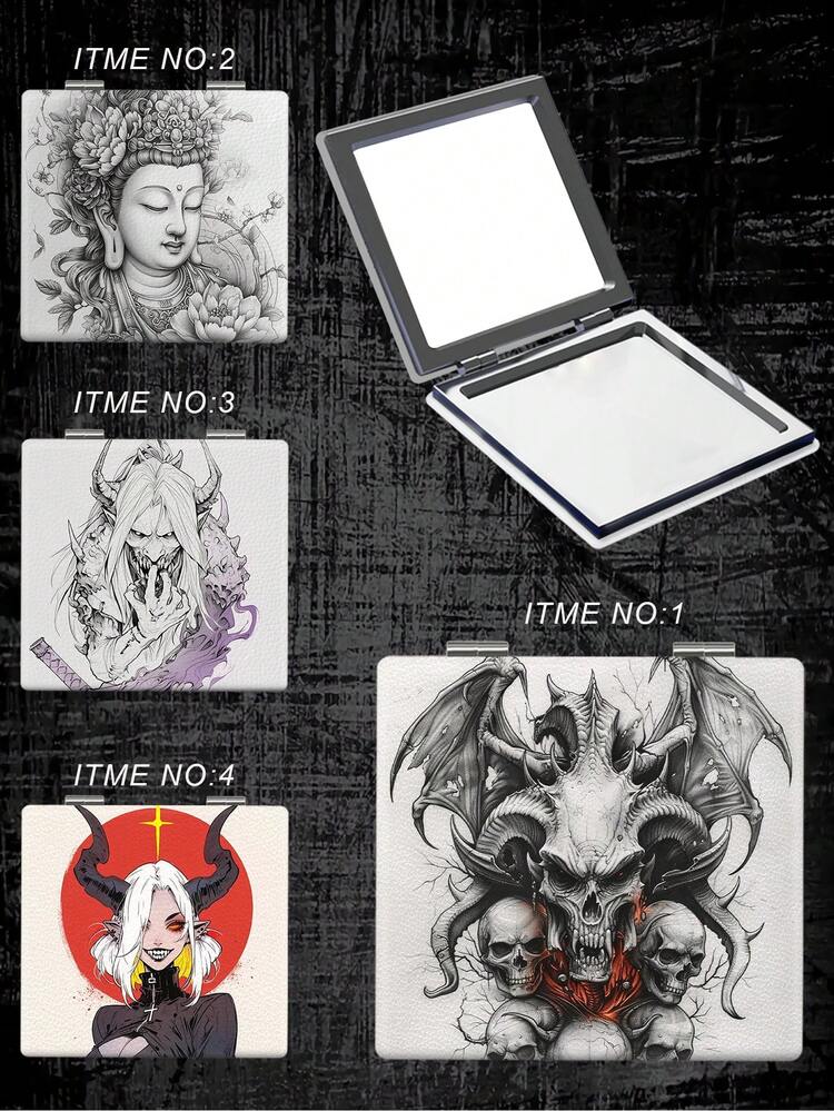 1 Miếng Phong cách Gothic Có thể mang đi Gấp lại Siêu mỏng Thép không gỉ Đối xứng , Thích hợp Đối với Tất cả Lứa tuổi Và Dịp - Nhiều màu - Xem 2