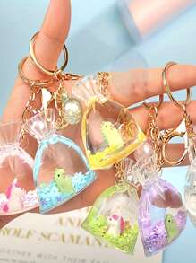 1pc Lucky Bag Shaped Silicone Mold, Resin Mold For Wallet Shaped Accessory, Goldfish Water Bag Epoxy Resin Mold, Mini Cute Pouch Shaped Mold For Making Diy Handicrafts Like Charm Keychains, Jewelry, Car Pendants - White - View 9