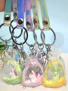 1pc Lucky Bag Shaped Silicone Mold, Resin Mold For Wallet Shaped Accessory, Goldfish Water Bag Epoxy Resin Mold, Mini Cute Pouch Shaped Mold For Making Diy Handicrafts Like Charm Keychains, Jewelry, Car Pendants - White - View 3