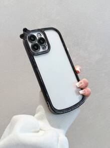 Ốp lưng bảo vệ điện thoại hình nơ góc tròn tương thích với Apple - màu đen - Xem 2