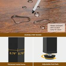 66 Bottles Wine Rack Freestanding Floor Wine Bottle Organizer Shelf  For Liquor And Glasses, 6-Tier Bar Cabinet With Tabletop & Wine Glass Holder,	‎Rustic Brown - ‎質樸棕色 - 查看 6