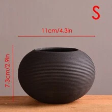 Nordic Modern Creative Ceramic Vase Ornament Craft Decoration For Home Living Room Tv Cabinet Display Flower Arrangement Gifts Birthday Graduation Home Decor Room Decor Flower Vase Glass Vase - Black - View 8