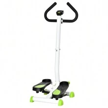 HOMCOM Máquina de Step Stepper Fitness en Casa con Pantalla LCD Manillar y Pedales Antideslizantes Equipo de Ejercicio para Gimnasio Oficina 55x44x108 cm Blanco - Blanco - Ver 4