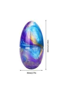 1 Pieza - Slime Cristalino Del Cielo Estrellado Con Huevo De Múltiples Colores Y Jalea, Y Plastilina Transformable Para Adolescentes - amarillo violeta azul - Ver 5