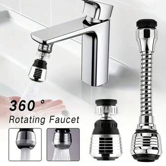 1/2 stuks 360 graden draaibare keukenkraanbeluchter, waterbesparende diffuser, kraansproeierfilter, adapter (lichte oppervlaktevlek, heeft geen invloed op normaal gebruik)