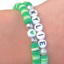 Ciento de cuentas de letras surtidas / Abecedarios completos / ciento cuatro piezas - Blanco y Negro - Ver 2