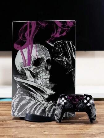 1set Cartoon Style Game Console Sticker With Personalized Pattern For Snoy Ps5