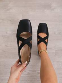 Mocasines planos para mujer de tacón suave, zapatos de trabajo de talla grande con punta redonda, estilo vintage de baja altura tipo penny loafer para el trabajo