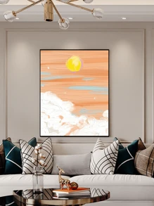 1pc Canvas Wall Art,Cream Style Decorative Painting,Textured,Fascinating Colors And Compositions,Bring Your Room To Life!Best Gift For Dinning Room Home Office Wall Decor,And Waterproof And Oil-Proof,Frameless,Abstract Wall Art