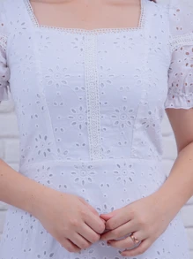 Women Dresses - White - View 2