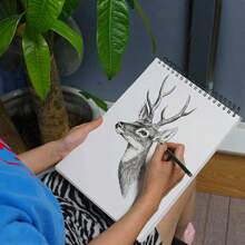 Cuaderno A4 De Boceto Y Dibujo 200 Páginas Blank Sketchbook - Multicolor - Ver 7