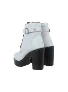 Women Ankle Boots & Booties - 白色 - 查看 3