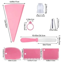 36 szt. stalowych końcówek do wyciskania, zestaw obrotowych talerzy do ciasta: 24 końcówki do lukrowania, 1 obrotowy talerz do ciasta, 2 wielokrotnego użytku rękawy cukiernicze, 2 silikonowe pierścienie, 2 złączki, 2 szpatułki do lukrowania, 3 skrobaczki do lukrowania, dekorowanie ciast, końcówki, ciasto, babeczki, blachy do pieczenia, narzędzia do pieczenia, narzędzia do wyciskania, narzędzia do dekorowania ciast, krem, ciasteczka, gadżety kuchenne - 36szt - Zobacz 2