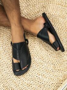 Men's Flat Comfortable Arabian Slippers, Style Sandals