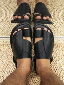 Men's Flat Comfortable Arabian Slippers, Style Sandals