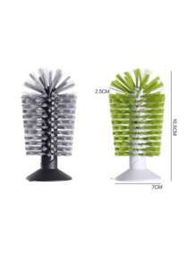 Phòng bếp Bồn rửa chén Sự Hút Bàn chải làm sạch Cốc Cái cốc Cốc tròn có quai Lau sạch Chải - màu xanh lá - Xem 7