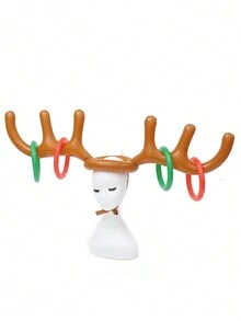 Pvc Inflatable Reindeer Antler Ring Toss Game Toy Set With 4 Rings For Christmas And Other Parties - Brown - View 5