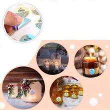 100pcs Holographic Candle Warning Labels For Jar, Container, Wax Melting Safety Stickers For Tins, Candle Making Supplies