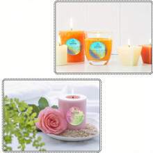 100pcs Holographic Candle Warning Labels For Jar, Container, Wax Melting Safety Stickers For Tins, Candle Making Supplies