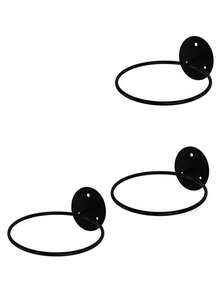 Wall-Mounted Iron Basketball Rack, Basketball & Football Stand, Multipurpose Ball Storage Shelf, Display Rack - Black - View 4