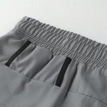 Boyfriend Style Men's Quick-Dry Inner Lined Shorts With 2 In 1 Design For Summer Sports - Grey - View 4