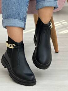 Women Pant Boots - 黑色 - 查看 2