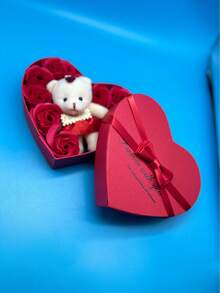 5 件/套全新水晶心形首飾套裝,非常適合婚禮或新娘禮物。包括項鍊、耳環、戒指和手鍊 - 水晶心形 - 查看 14