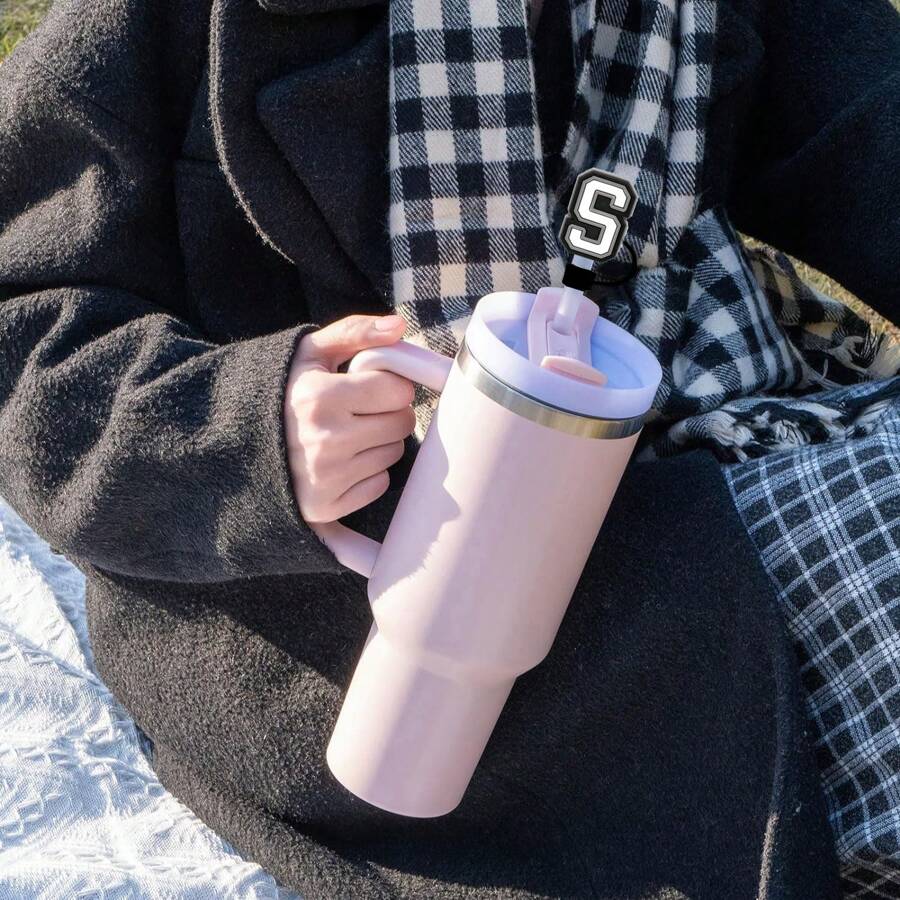 Straw Cover For Cup 30&40 Oz 10mm Straw Topper, Cup Accessories Letter