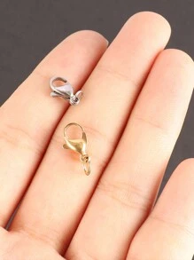 30个不锈钢金银龙虾扣连接器，用于DIY手链和项链制作 - 龍蝦扣 - 查看 6