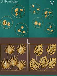 2/3 件套豪华现代风格金属墙面装饰，客厅背景墙挂件，铁质材料，家居装饰，房间装饰，墙面装饰