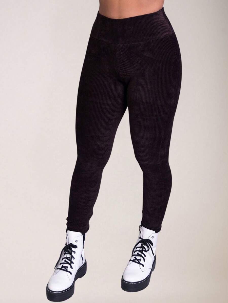 Women Sports Leggings - 鏽棕色 - 查看 1