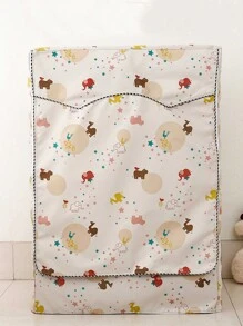 1 pieza Cubierta protectora a prueba de agua y sol para lavadora automática, organizador y almacenamiento a prueba de polvo - Multicolor - Ver 2