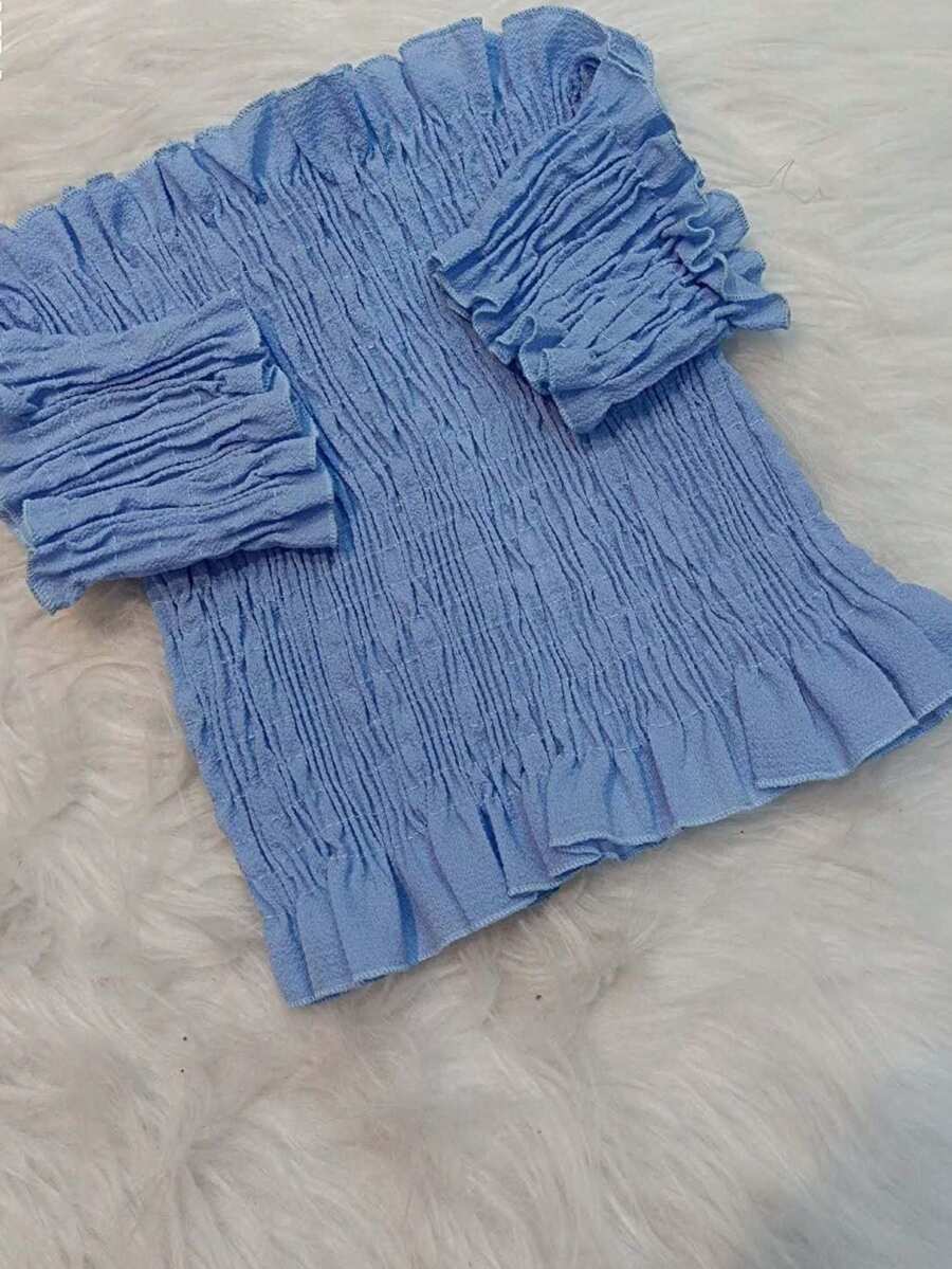 Women Blouses - Màu xanh nhạt - Xem 1