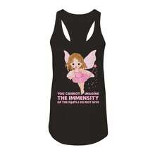 Pop Creature Immensity Graphic Ladies Cotton Tank Top - màu đen - Xem 1