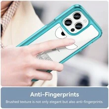 这款炫彩奢华手机壳兼容三星 Galaxy、红米、POCO、荣耀、OPPO、Realme GT5/GT2/GT Neo 3/GT 5G/C53/11 Pro+/9i 5G/8 5G、Moto Edge 40 Neo/G84/G73/G54/G53 5G/G14、索尼 Xperia 10 V 以及 Phone 2/Phone 1，国际版，非国内版。 - 透藍 - 查看 4