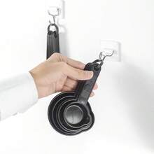 5 cái Dụng cụ làm bánh Bộ Bao gồm Ly đo lường , Thìa Đo lường , Bàn chải Dầu Với khắc độ Đánh dấu , Đồ dùng nhà bếp Bộ dụng cụ - màu đen - Xem 4