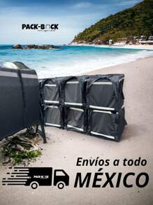 Mochila delivery para entrega de comida, pizza, a domicilio repartidor en motocicleta, bicicleta, térmica aislante 65 litros - Negro - Ver 5