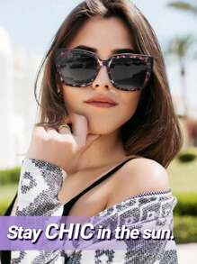 Kính râm phân cực kẹp cho nữ, kính râm cỡ lớn thiết kế thời trang với khả năng chống tia UV400, kính râm phong cách Bohemian, kính râm đi biển, phụ kiện đi biển cho nữ, kính râm thời trang, thanh lịch và đa năng, phù hợp cho các chuyến đi chơi gia đình, du lịch, kỳ nghỉ hè ở bãi biển, các hoạt động ngoài trời. - Nhiều màu - Xem 11
