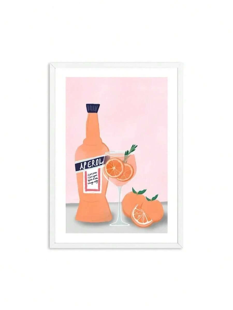 1 Miếng Hoạt hình Treo tranh Màu hồng HD tranh sơn dầu Bức tranh sơn dầu Áp phích In Nhà  Phòng ngủ Phòng khách Trang trí Qủa tặng Khung trang trí - C - Xem 1