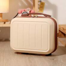 Portable 14 In Cosmetic Handbag, Lightweight Versatile Carry On Travel Luggage Bag, Suitcase Bag, 1pc Portable Cosmetic Bag, 's Travel Toiletry Bag With Handle, Multifunctional Cosmetic Bag , 1pc Portable Cosmetic Bag, 's Travel Toiletry Bag With Handle, Multifunctional Cosmetic Bag Trolley Case For School For Holiday For Honeymoon Vacation For Study Abroad For Men For Women For Boys For Girls For Students Ideal Choice For Gifts