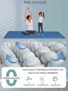 Foldable Yoga Mat Lightweight, And Easy To Store For Travel - Anti-Slip Folding Exercise Mat For Yoga, Pilates, Home Workouts, And Floor Exercises - Blue - View 5